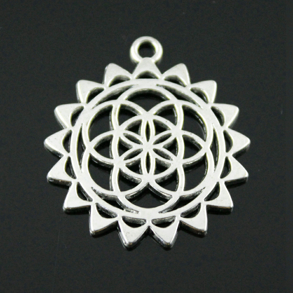 Vintage Fashion Stores - Boho Ronde Bloem Van Leven Charms
