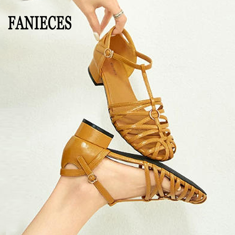 Vintage Fashion Dresses - Plus Size Dames Romeinse sandalen Geweven