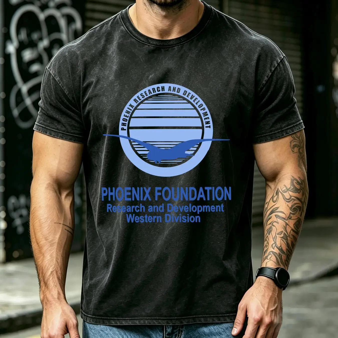 Vintage Fashion Research - gewassen T-shirt Phoenix Foundation 1494 Research