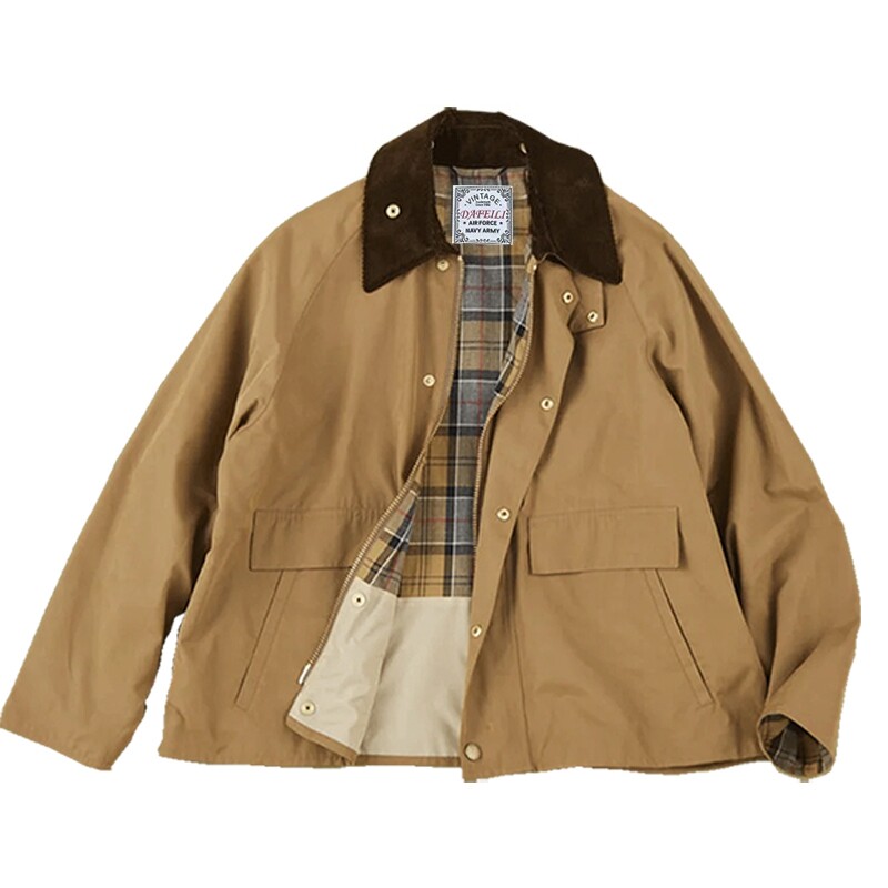 Vintage Windbreaker Nylon - Japanse standaard heavy-duty jachtjas zonder waslaag,