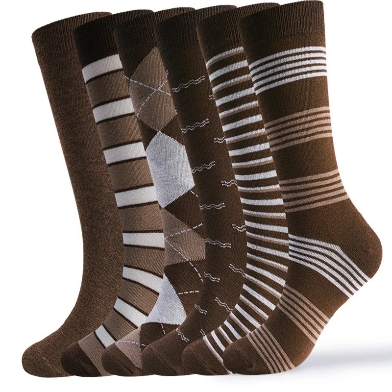 6 paar vintage bruine argyle g - Vintage Fashion Enthusiasts recensie en prijs
