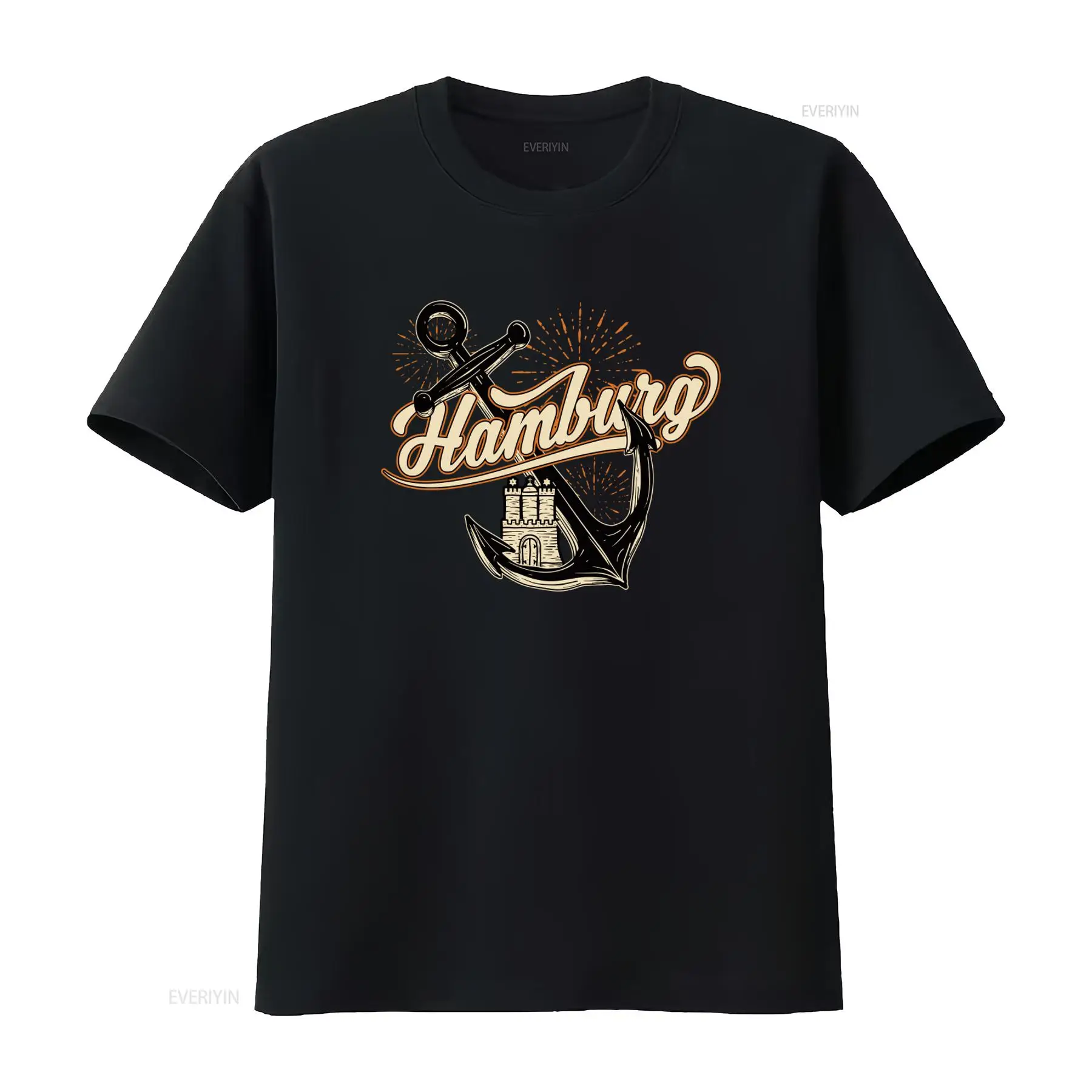 Heren T-shirt met Hamburg-anke - Vintage Fashion Hamburg recensie en prijs