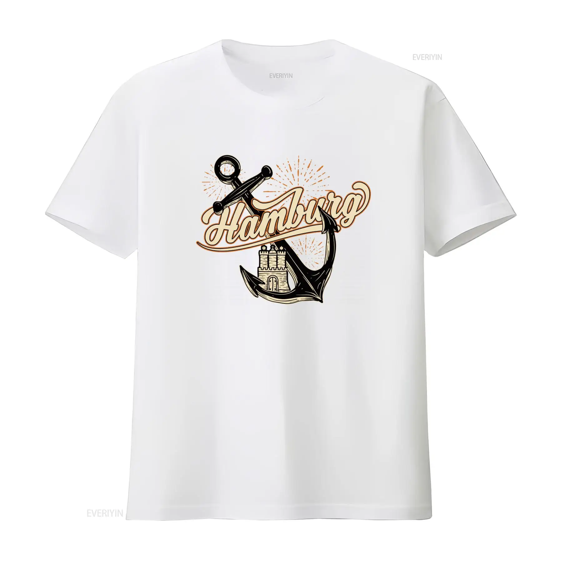 Heren T-shirt met Hamburg-anke - Vintage Fashion Hamburg recensie en prijs