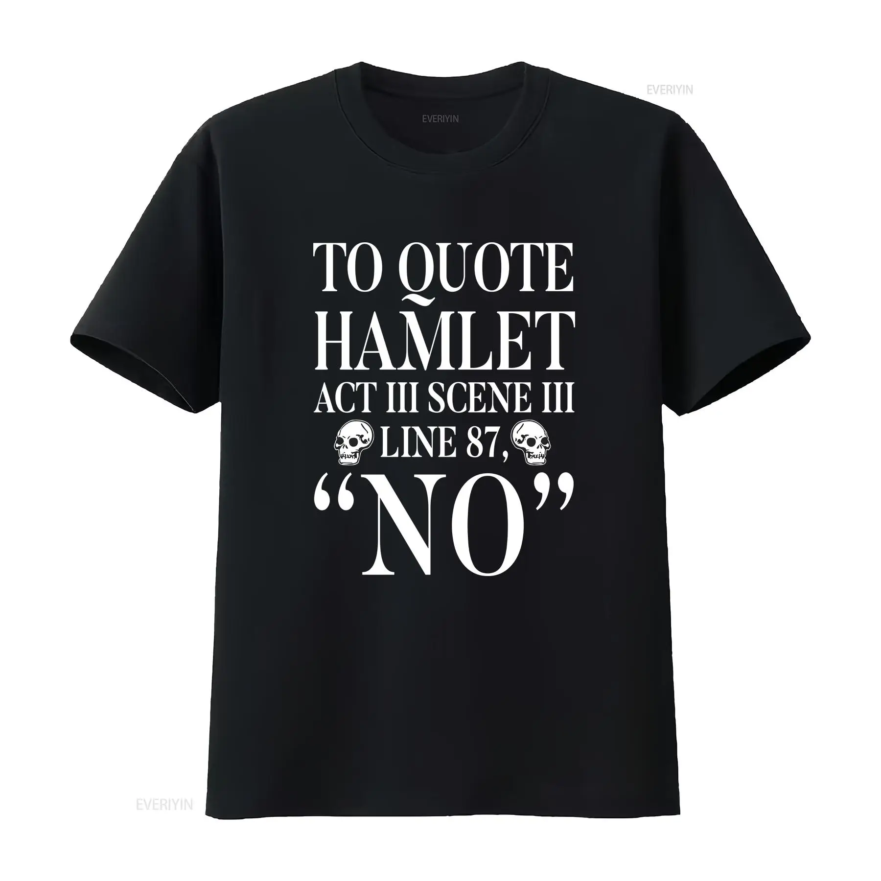 Om Hamlet te citeerden T-shirt - Vintage Fashion Quotes recensie en prijs
