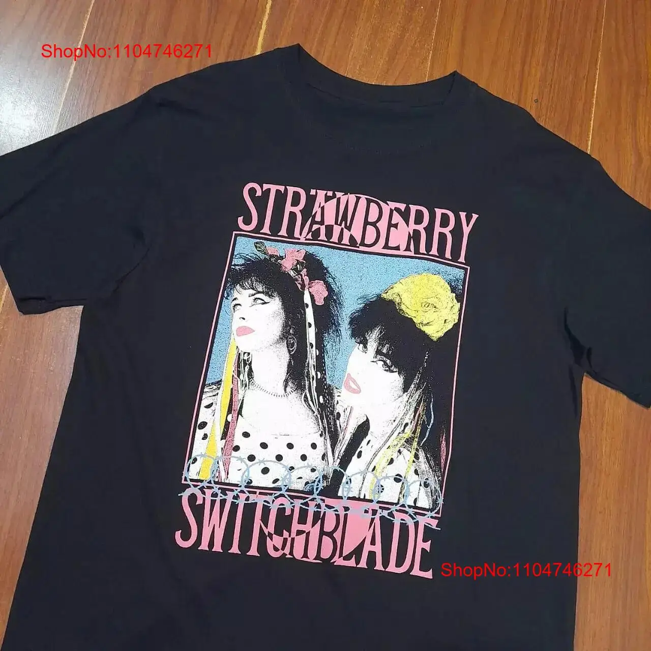 Vintage AARDBEI SWITCHBLADE T- - Vintage Fashion Jersey recensie en prijs
