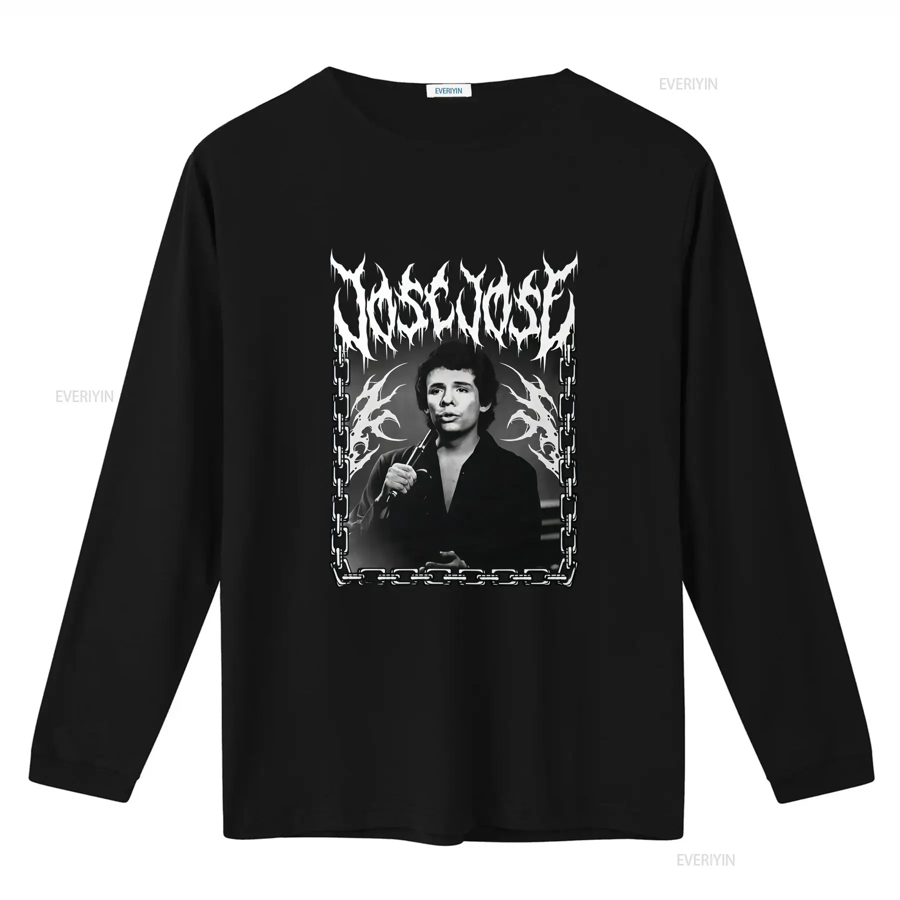 Jose Dark Metal Lettering T-sh - Vintage Fashion La recensie en prijs