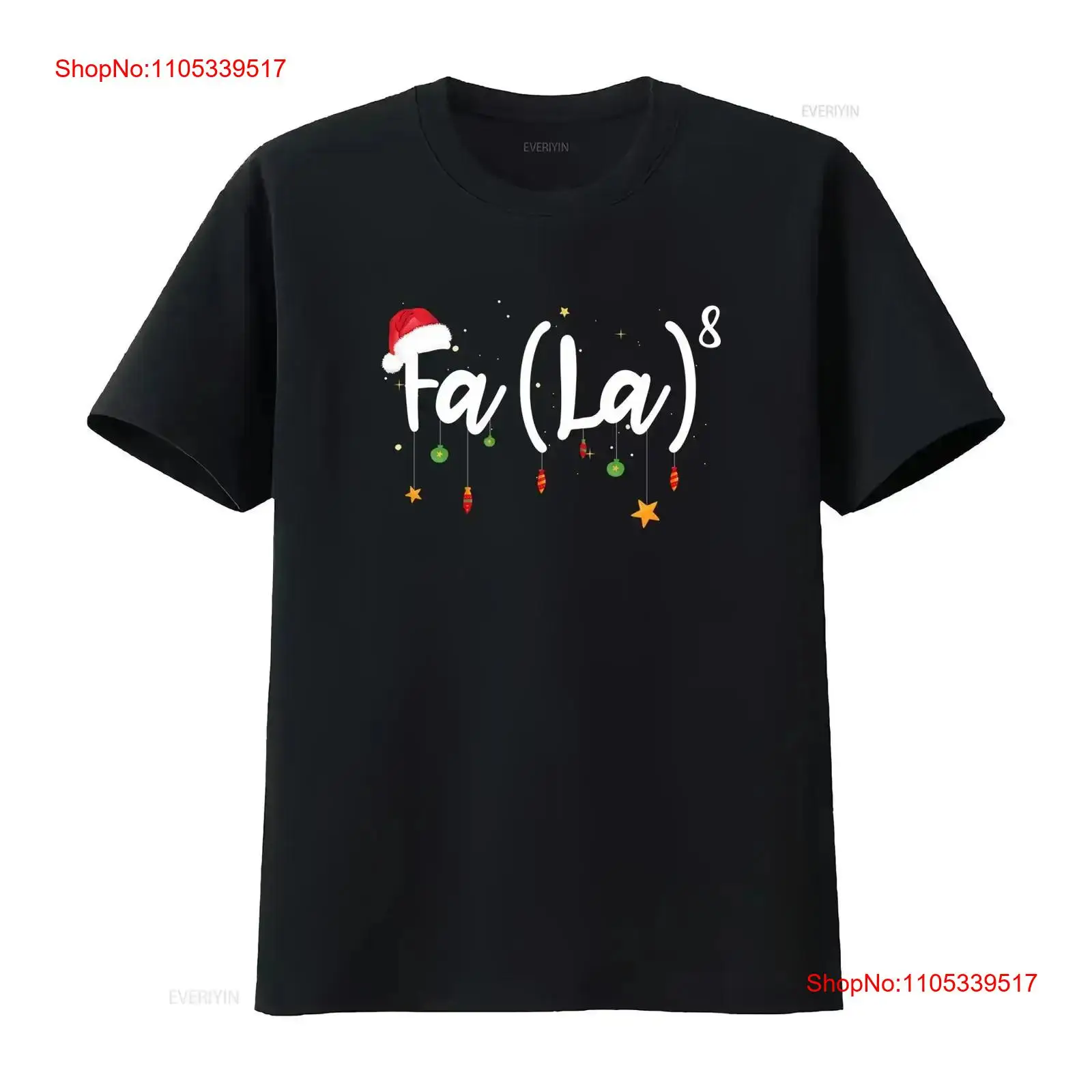 FA LA 8 Grappige Kerst T-shirt - Vintage Fashion La recensie en prijs