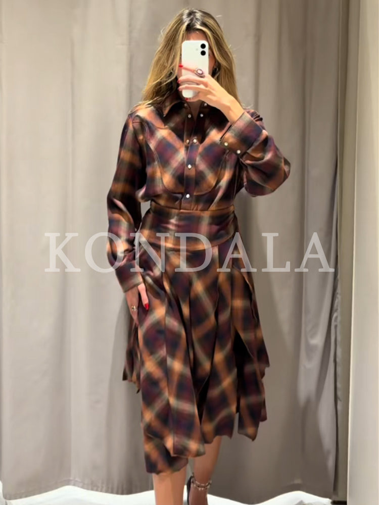 KONDALA Dames Herfst Casual Ge - Vintage Fashion Jersey recensie en prijs